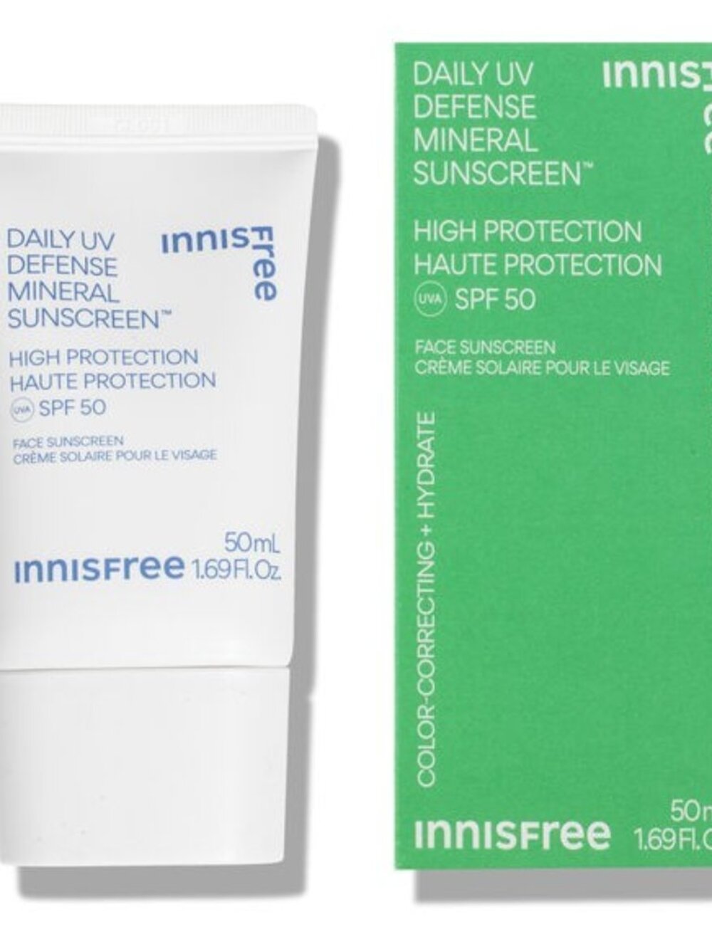 Innisfree Green Color Correcting Daily UV Defense Mineral Sunscreen SPF 45